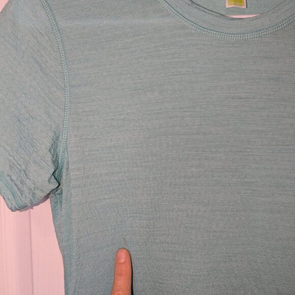 Smartwool Merino Sport 120 T-Shirt Women Med Tee Short Sleeve Crew Teal Blue - Picture 4 of 9